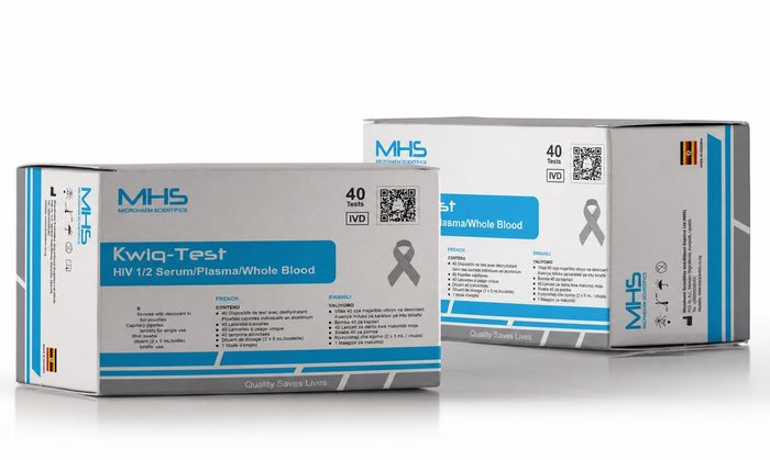 Kwiq-Test HIV 1/2 test kit box